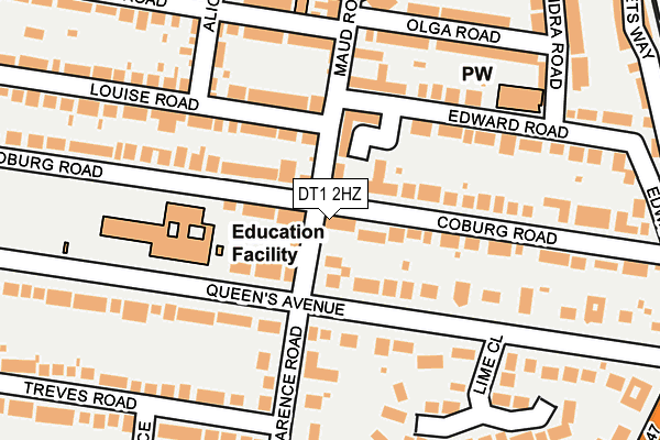 DT1 2HZ map - OS OpenMap – Local (Ordnance Survey) DT1 2HZ map - OS OpenMap – Local (Ordnance Survey)
