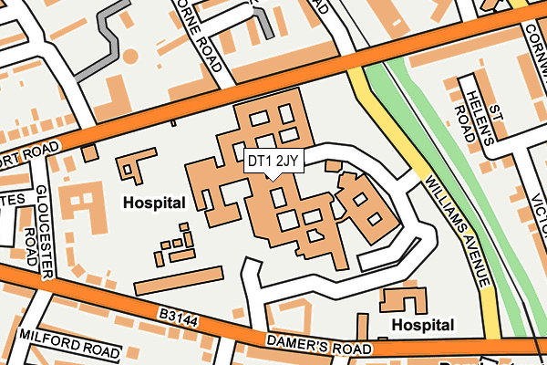 DT1 2JY map - OS OpenMap – Local (Ordnance Survey) DT1 2JY map - OS OpenMap – Local (Ordnance Survey)