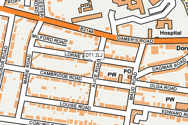 DT1 2LJ map - OS OpenMap – Local (Ordnance Survey) DT1 2LJ map - OS OpenMap – Local (Ordnance Survey)