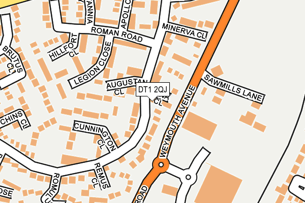 DT1 2QJ map - OS OpenMap – Local (Ordnance Survey) DT1 2QJ map - OS OpenMap – Local (Ordnance Survey)