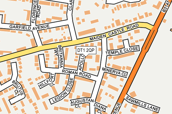 DT1 2QP map - OS OpenMap – Local (Ordnance Survey) DT1 2QP map - OS OpenMap – Local (Ordnance Survey)