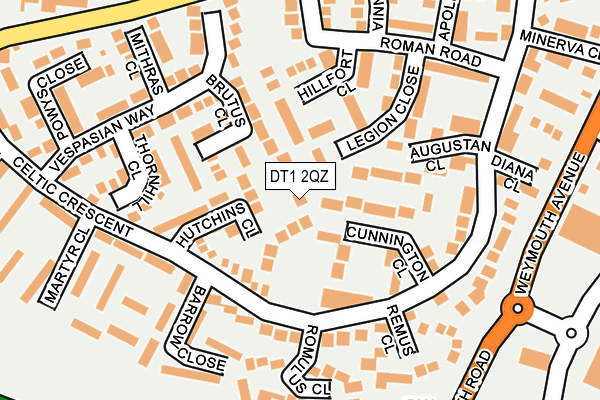 DT1 2QZ map - OS OpenMap – Local (Ordnance Survey) DT1 2QZ map - OS OpenMap – Local (Ordnance Survey)