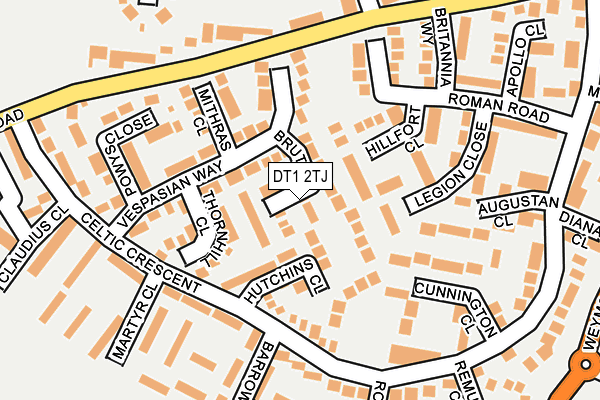 DT1 2TJ map - OS OpenMap – Local (Ordnance Survey) DT1 2TJ map - OS OpenMap – Local (Ordnance Survey)