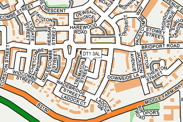 DT1 3AL map - OS OpenMap – Local (Ordnance Survey) DT1 3AL map - OS OpenMap – Local (Ordnance Survey)