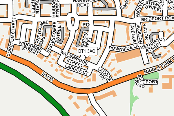 DT1 3AQ map - OS OpenMap – Local (Ordnance Survey) DT1 3AQ map - OS OpenMap – Local (Ordnance Survey)