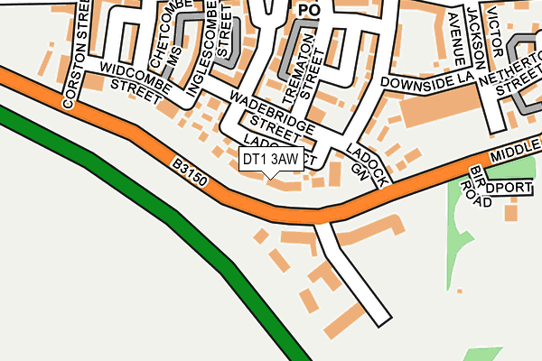 DT1 3AW map - OS OpenMap – Local (Ordnance Survey) DT1 3AW map - OS OpenMap – Local (Ordnance Survey)