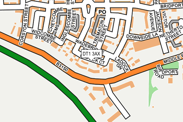 DT1 3AX map - OS OpenMap – Local (Ordnance Survey) DT1 3AX map - OS OpenMap – Local (Ordnance Survey)