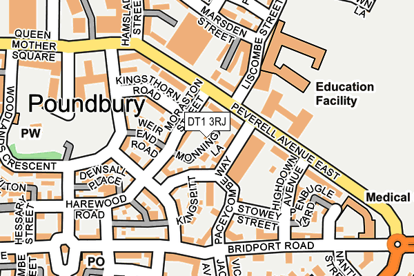 DT1 3RJ map - OS OpenMap – Local (Ordnance Survey) DT1 3RJ map - OS OpenMap – Local (Ordnance Survey)