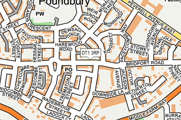 DT1 3RP map - OS OpenMap – Local (Ordnance Survey) DT1 3RP map - OS OpenMap – Local (Ordnance Survey)