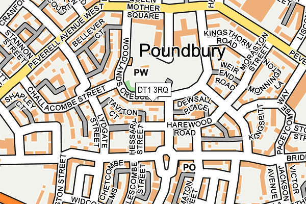 DT1 3RQ map - OS OpenMap – Local (Ordnance Survey) DT1 3RQ map - OS OpenMap – Local (Ordnance Survey)