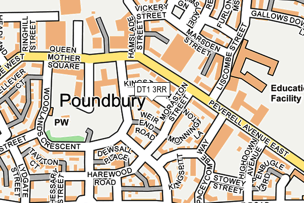 DT1 3RR map - OS OpenMap – Local (Ordnance Survey) DT1 3RR map - OS OpenMap – Local (Ordnance Survey)