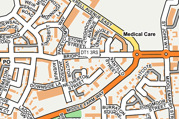 DT1 3RS map - OS OpenMap – Local (Ordnance Survey)