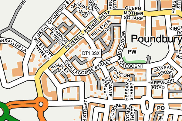 DT1 3SX map - OS OpenMap – Local (Ordnance Survey) DT1 3SX map - OS OpenMap – Local (Ordnance Survey)
