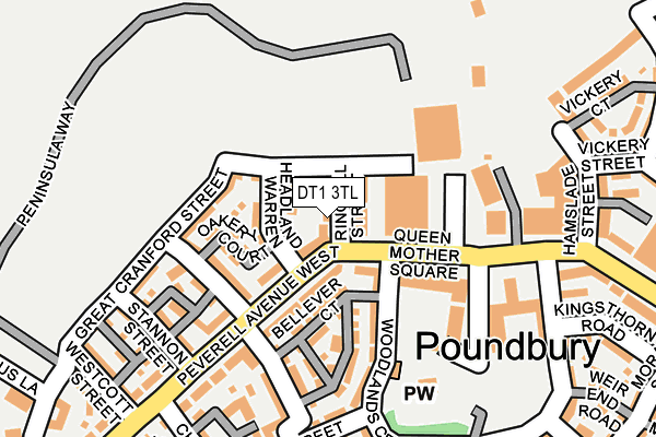 DT1 3TL map - OS OpenMap – Local (Ordnance Survey) DT1 3TL map - OS OpenMap – Local (Ordnance Survey)