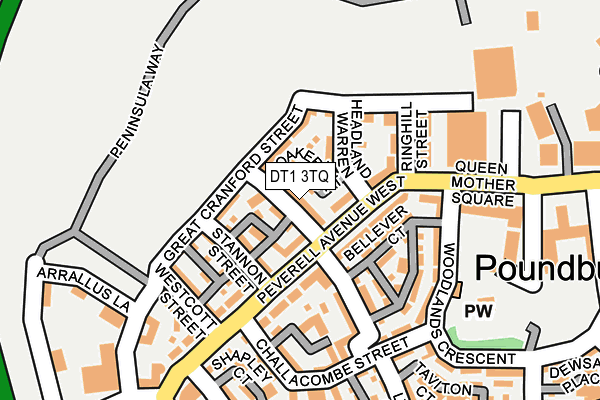 DT1 3TQ map - OS OpenMap – Local (Ordnance Survey) DT1 3TQ map - OS OpenMap – Local (Ordnance Survey)