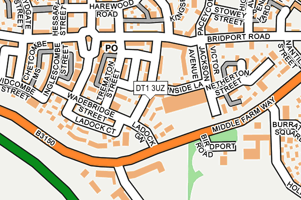 DT1 3UZ map - OS OpenMap – Local (Ordnance Survey) DT1 3UZ map - OS OpenMap – Local (Ordnance Survey)