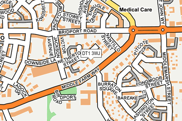 DT1 3WJ map - OS OpenMap – Local (Ordnance Survey) DT1 3WJ map - OS OpenMap – Local (Ordnance Survey)