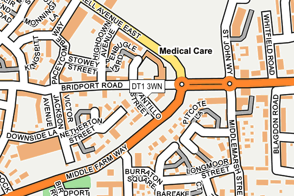 DT1 3WN map - OS OpenMap – Local (Ordnance Survey) DT1 3WN map - OS OpenMap – Local (Ordnance Survey)