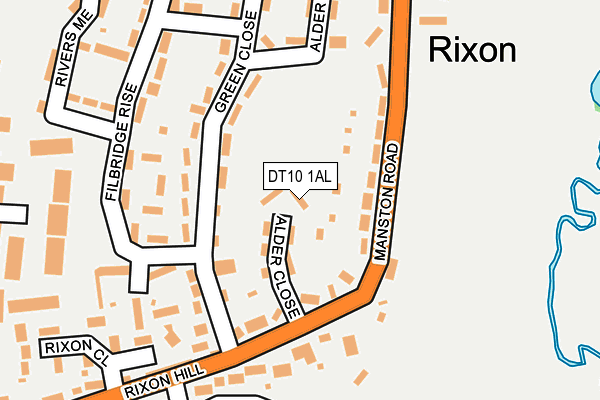DT10 1AL map - OS OpenMap – Local (Ordnance Survey)