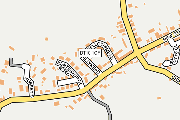DT10 1QF map - OS OpenMap – Local (Ordnance Survey)