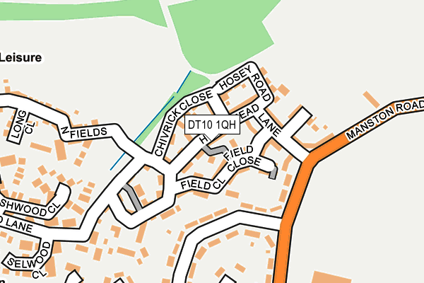 DT10 1QH map - OS OpenMap – Local (Ordnance Survey)