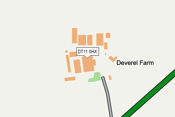 DT11 0HX map - OS OpenMap – Local (Ordnance Survey)