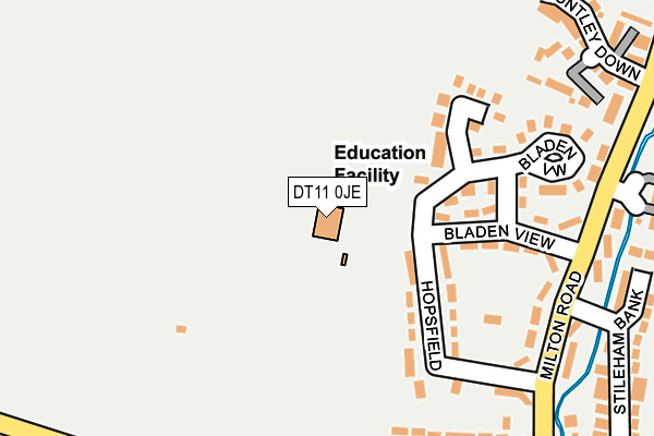 DT11 0JE map - OS OpenMap – Local (Ordnance Survey) DT11 0JE map - OS OpenMap – Local (Ordnance Survey)