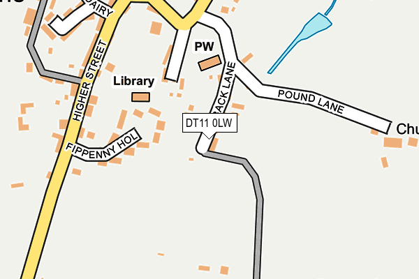 DT11 0LW map - OS OpenMap – Local (Ordnance Survey) DT11 0LW map - OS OpenMap – Local (Ordnance Survey)
