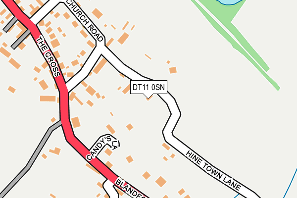 DT11 0SN map - OS OpenMap – Local (Ordnance Survey) DT11 0SN map - OS OpenMap – Local (Ordnance Survey)
