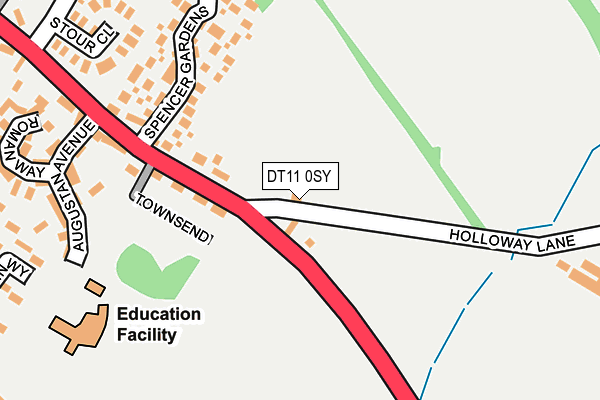 DT11 0SY map - OS OpenMap – Local (Ordnance Survey) DT11 0SY map - OS OpenMap – Local (Ordnance Survey)