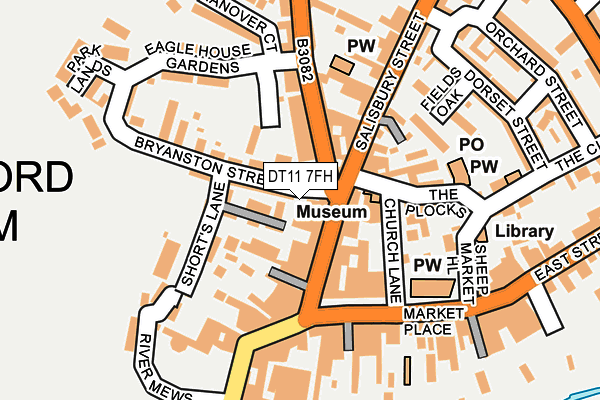 DT11 7FH map - OS OpenMap – Local (Ordnance Survey) DT11 7FH map - OS OpenMap – Local (Ordnance Survey)