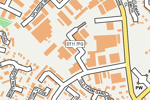 DT11 7FQ map - OS OpenMap – Local (Ordnance Survey) DT11 7FQ map - OS OpenMap – Local (Ordnance Survey)