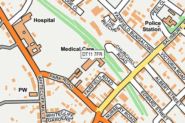 DT11 7FR map - OS OpenMap – Local (Ordnance Survey) DT11 7FR map - OS OpenMap – Local (Ordnance Survey)