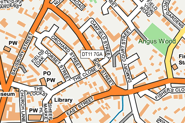 DT11 7GA map - OS OpenMap – Local (Ordnance Survey) DT11 7GA map - OS OpenMap – Local (Ordnance Survey)
