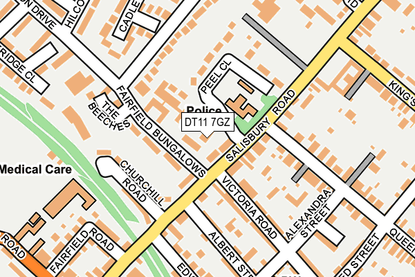 DT11 7GZ map - OS OpenMap – Local (Ordnance Survey) DT11 7GZ map - OS OpenMap – Local (Ordnance Survey)