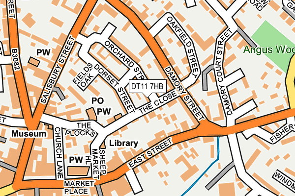 DT11 7HB map - OS OpenMap – Local (Ordnance Survey) DT11 7HB map - OS OpenMap – Local (Ordnance Survey)