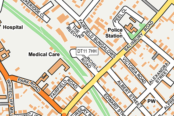 DT11 7HH map - OS OpenMap – Local (Ordnance Survey) DT11 7HH map - OS OpenMap – Local (Ordnance Survey)