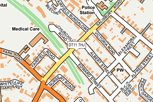 DT11 7HJ map - OS OpenMap – Local (Ordnance Survey) DT11 7HJ map - OS OpenMap – Local (Ordnance Survey)