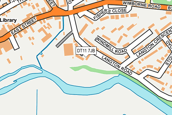 DT11 7JB map - OS OpenMap – Local (Ordnance Survey) DT11 7JB map - OS OpenMap – Local (Ordnance Survey)