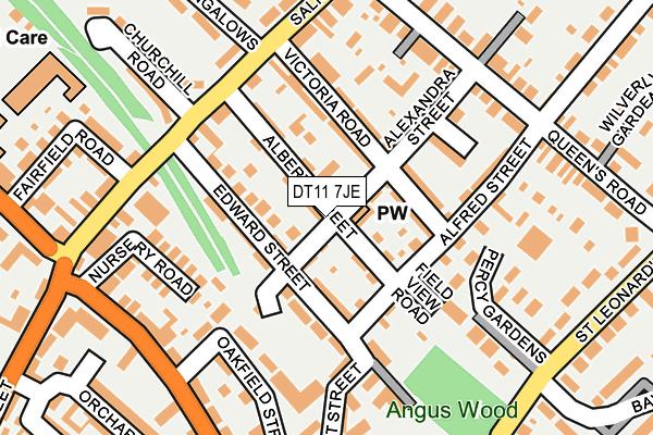 DT11 7JE map - OS OpenMap – Local (Ordnance Survey) DT11 7JE map - OS OpenMap – Local (Ordnance Survey)
