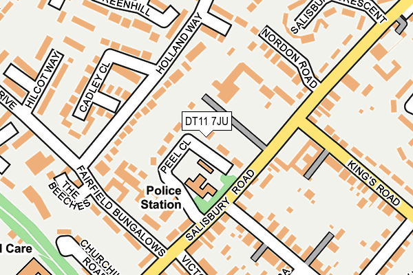 DT11 7JU map - OS OpenMap – Local (Ordnance Survey) DT11 7JU map - OS OpenMap – Local (Ordnance Survey)