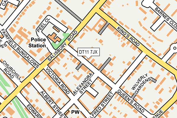 DT11 7JX map - OS OpenMap – Local (Ordnance Survey) DT11 7JX map - OS OpenMap – Local (Ordnance Survey)
