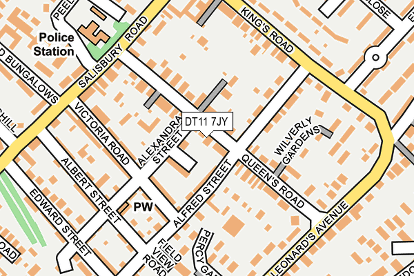 DT11 7JY map - OS OpenMap – Local (Ordnance Survey) DT11 7JY map - OS OpenMap – Local (Ordnance Survey)