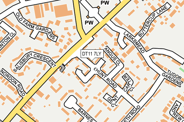 DT11 7LY map - OS OpenMap – Local (Ordnance Survey) DT11 7LY map - OS OpenMap – Local (Ordnance Survey)