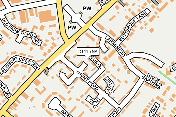 DT11 7NA map - OS OpenMap – Local (Ordnance Survey) DT11 7NA map - OS OpenMap – Local (Ordnance Survey)