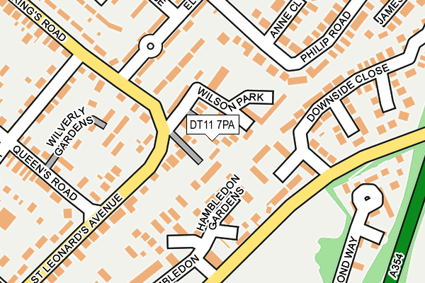 DT11 7PA map - OS OpenMap – Local (Ordnance Survey) DT11 7PA map - OS OpenMap – Local (Ordnance Survey)