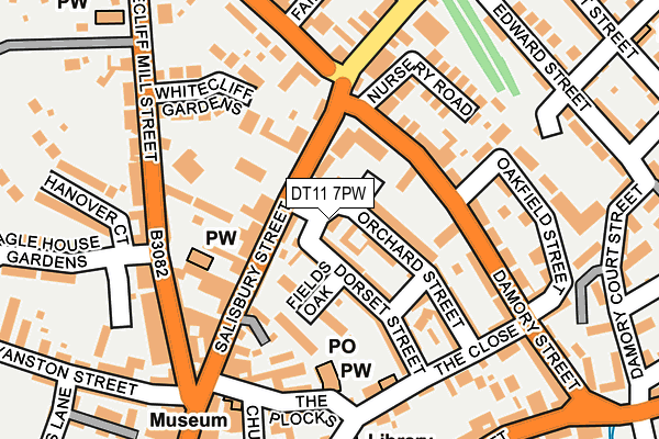 DT11 7PW map - OS OpenMap – Local (Ordnance Survey) DT11 7PW map - OS OpenMap – Local (Ordnance Survey)