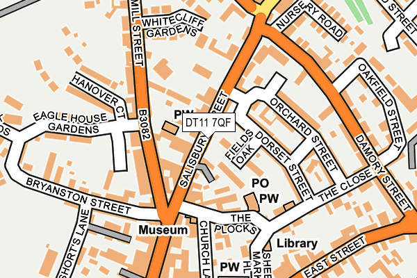 DT11 7QF map - OS OpenMap – Local (Ordnance Survey) DT11 7QF map - OS OpenMap – Local (Ordnance Survey)