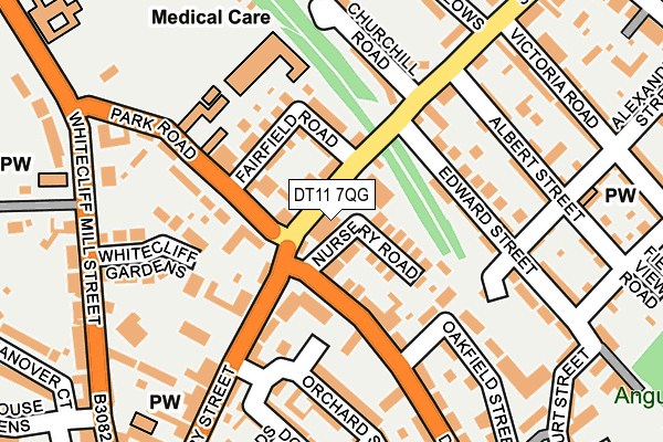 DT11 7QG map - OS OpenMap – Local (Ordnance Survey) DT11 7QG map - OS OpenMap – Local (Ordnance Survey)