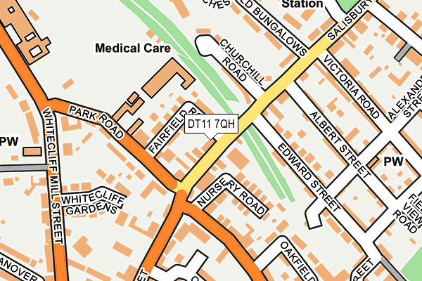 DT11 7QH map - OS OpenMap – Local (Ordnance Survey) DT11 7QH map - OS OpenMap – Local (Ordnance Survey)